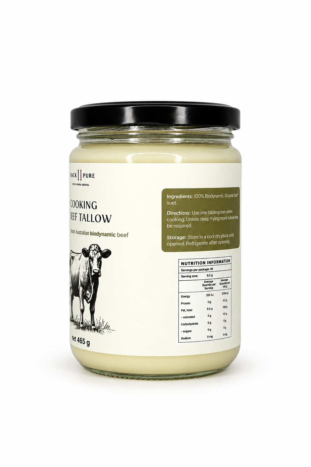 Biodynamic Cooking Tallow