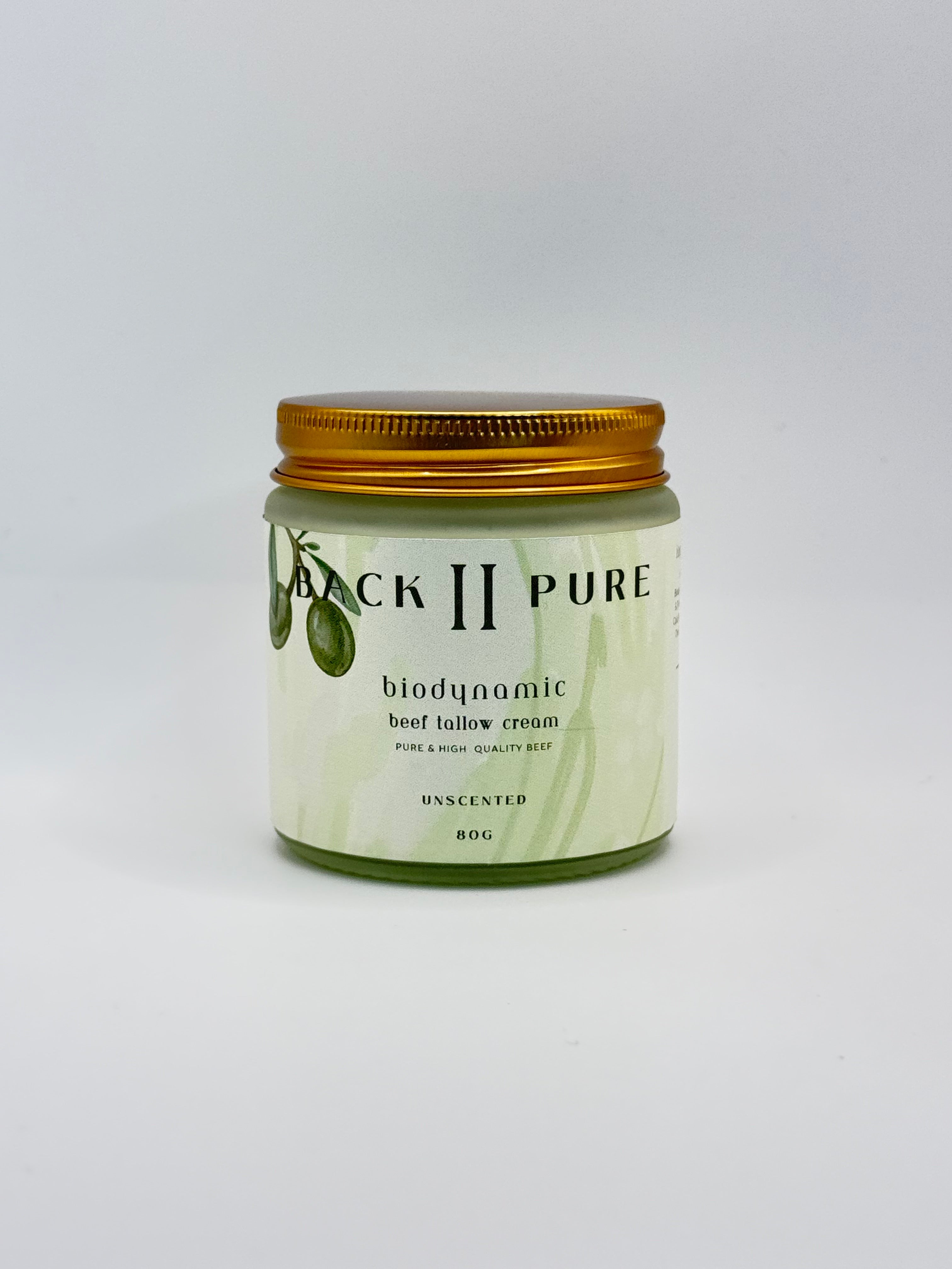 Biodynamic Beef Tallow Unscented (Psoriasis & Eczema Safe)