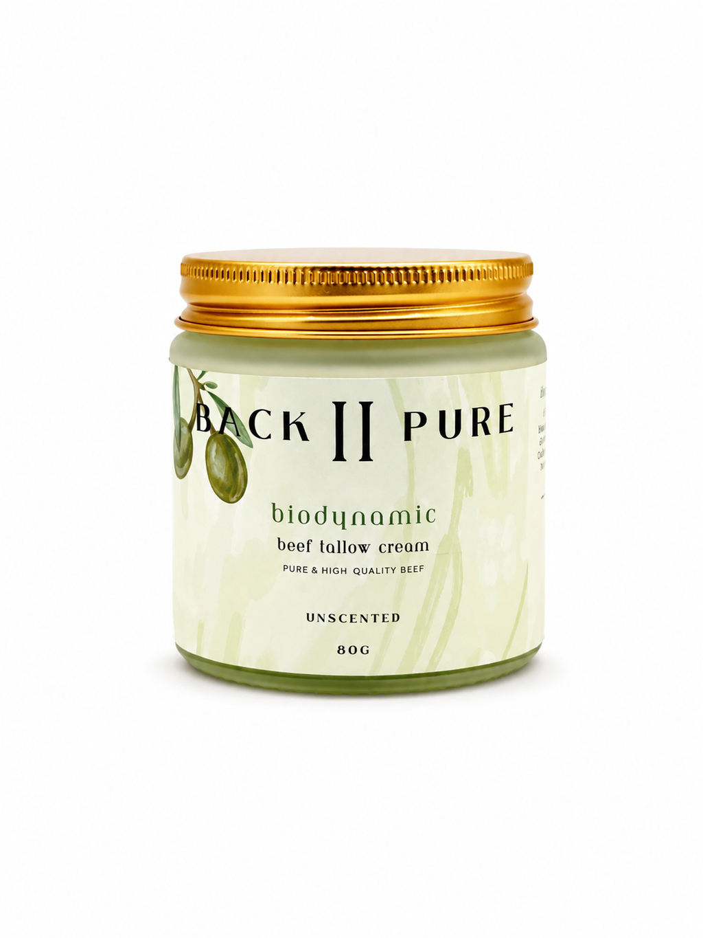Biodynamic Beef Tallow Unscented (Psoriasis & Eczema Safe)