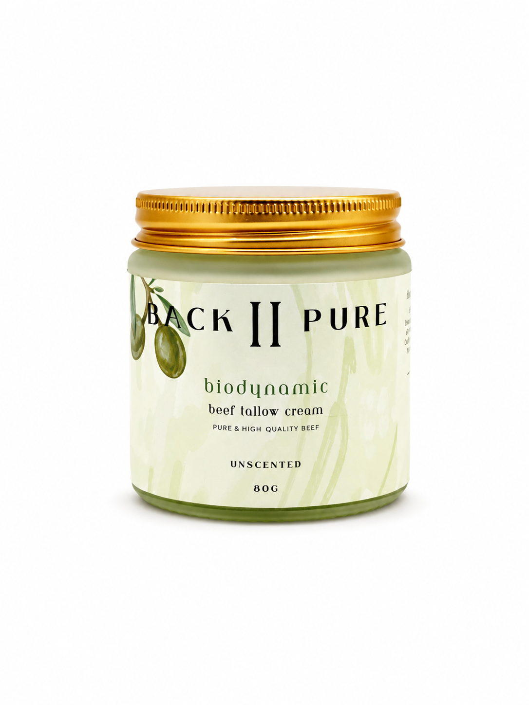 Biodynamic Beef Tallow Unscented (Psoriasis & Eczema Safe)
